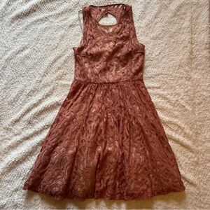 Plenty by Tracy Reese | Anthropologie Blush Lace Mariposa Keyhole Size 6 Small